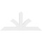 Ekena Millwork Richland Architectural Grade PVC Gable Bracket, 48"W x 22"H x 2"D x 4"F, 11/12 Pitch GBP048X22X0204RIC00 - alternate 2
